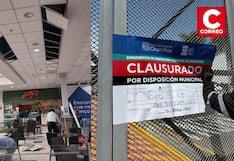 Clausuran Plaza Lima Sur por desprendimiento de techo en zona de comidas