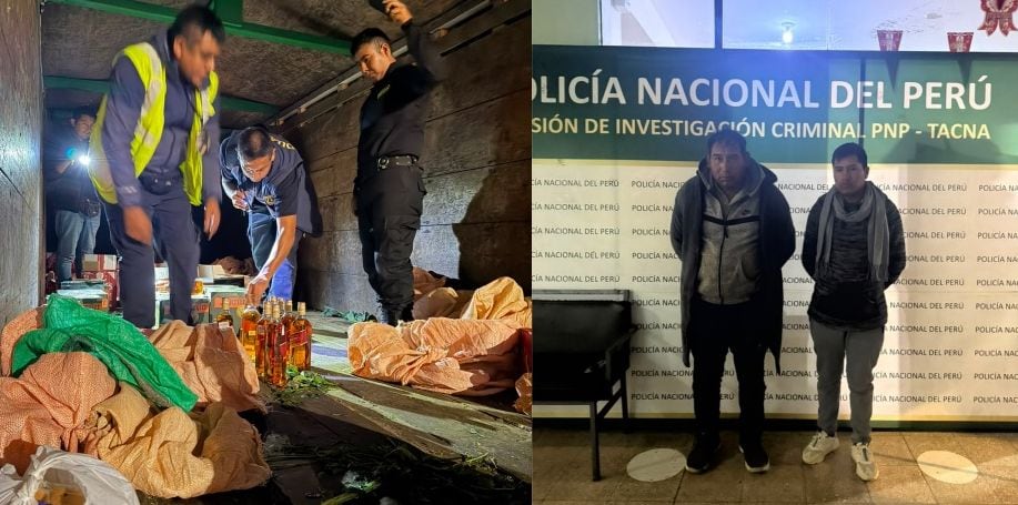 Dos personas fueron detenidas cuando trasladaban la ilegal mercadería. (Foto: Difusión)