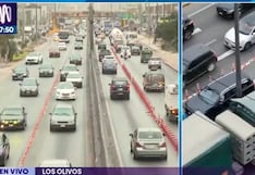 Bolardos de la Panamericana Norte terminan aplastados a menos de un mes de su instalación