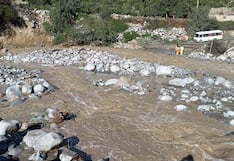 Carretera interrumpida en Quicacha en Caravelí