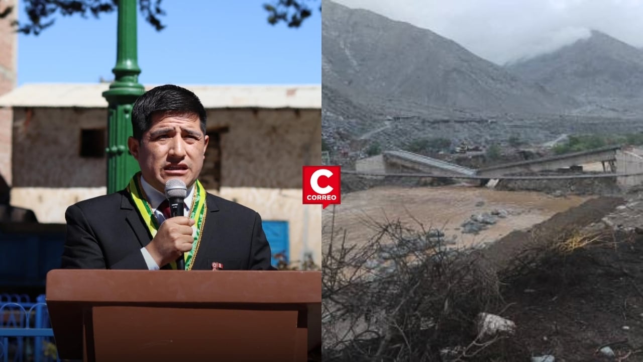 Ayacucho: alcalde de Sancos denuncia abandono estatal tras caída de puente que dejó aislada a comunidad. Composición: Diario Correo.