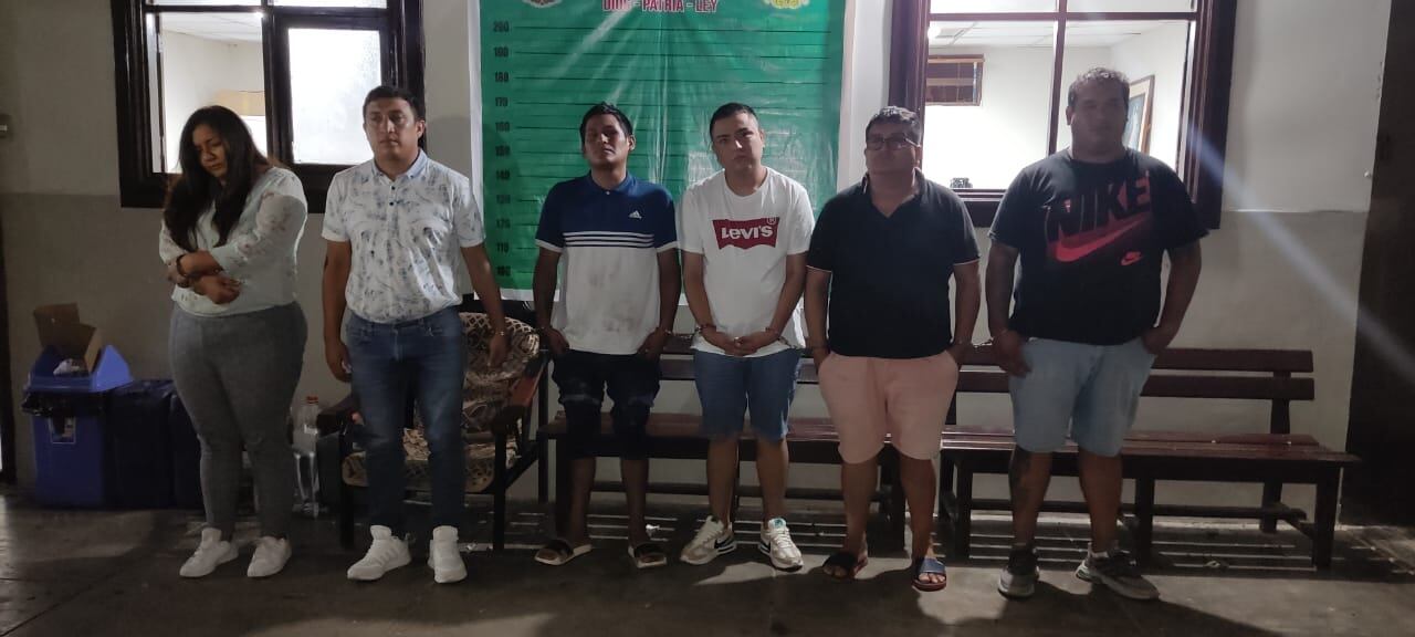 Detenidos se encuentran en la sede del Departamento de Investigación Criminal de la Policía en Chimbote.