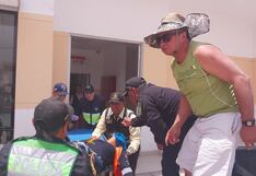 Bloqueo de mineros en Arequipa: Auxilian a chofer de camión varado que sufrió una descompensación