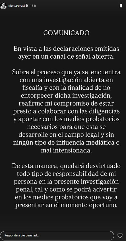 (Foto: Instagram @pieroarenast)