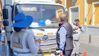 Cercado de Arequipa: Nueve vehículos de carga son internados en el depósito