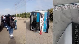 Ica: brutal accidente dejó seis heridos en la carretera panamericana sur por Villacurí