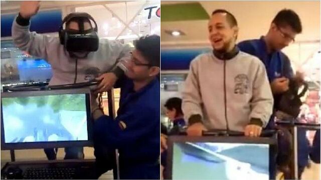 Hombre se llevó el susto de su vida al utilizar lentes de realidad virtual (VIDEO)