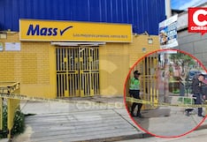 Huancayo: Hacen forado en tiendas Mass y se llevan S/9 mil de caja registradora