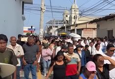 Piura: Pobladores despiden a las víctimas del triple asesinato