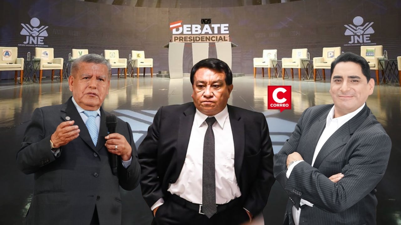 Debate 2026: Álvarez, Luna y Acuña presentan sus propuestas para frenar la corrupción en el Estado. Composición: Diario Correo.