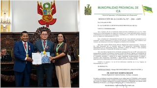 Director Regional de Turismo de Ica es declarado Hijo Predilecto y recibe la medalla de la ciudad
