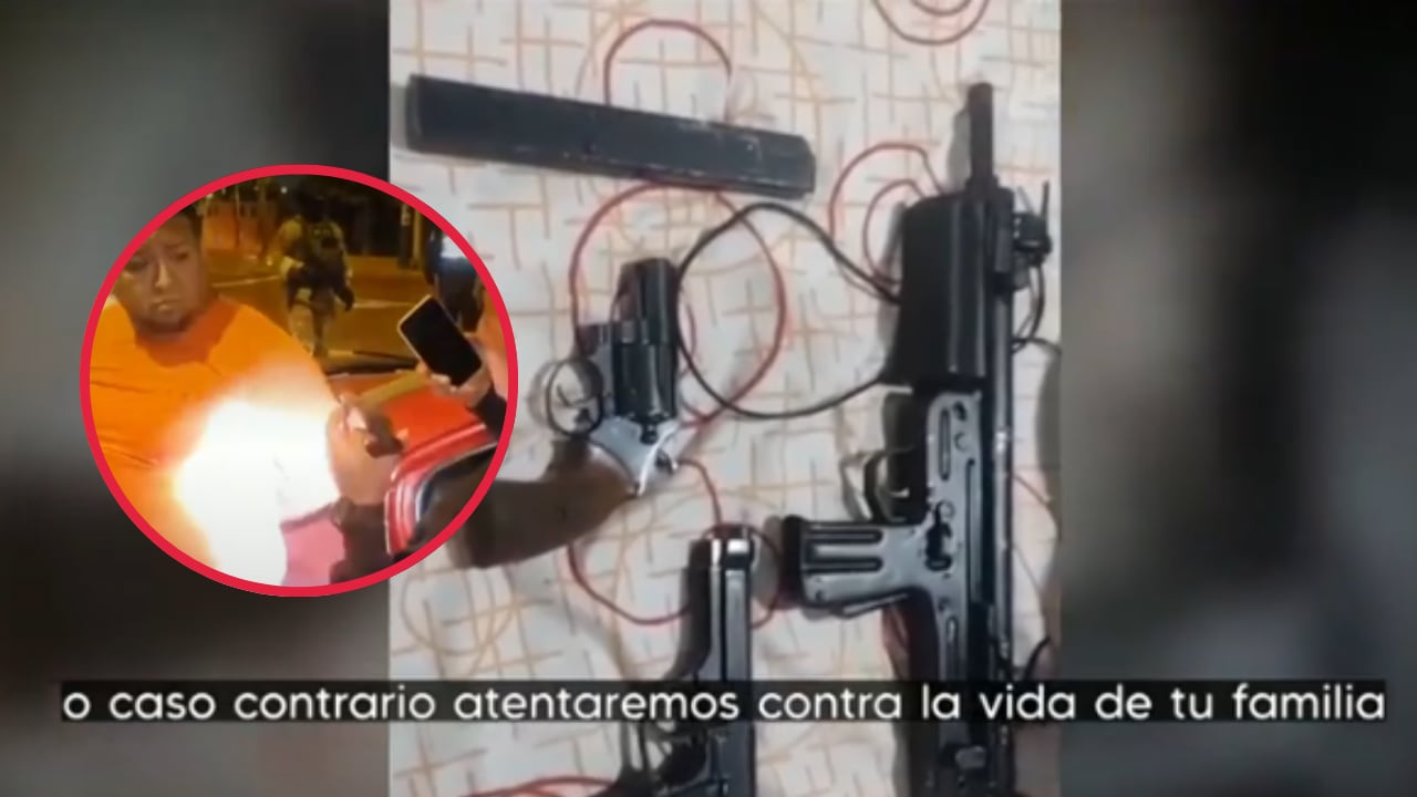 Luis Wilfredo Díaz Angulo, presunto líder de Los Letales de SJL, fue capturado en mayo; Fiscalía vincula el material con extorsiones a locales. (Foto: Captura: América Noticias)