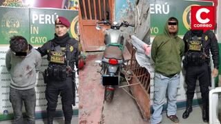 Capturan a dos sujetos cuando intentaban robar motocicleta en Huancayo