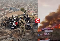 Independencia: Ejército realiza remoción de escombros tras incendio que afectó varias viviendas