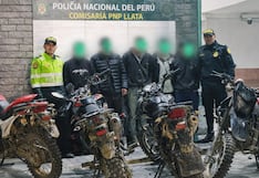Desarticulan presunta banda dedicada al robo y receptación de motocicletas en Llata