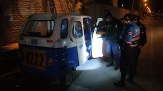 Recuperan mototaxi robada en centro de Pisco