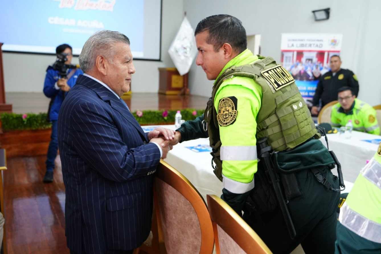 El Gobierno Regional de La Libertad distinguirá a los oficiales que realicen un trabajo ejemplar.