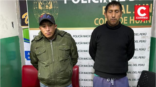 Huancayo: Capturan a dos acusados de asaltar a víctimas haciéndose pasar por taxista y pasajero