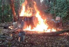 Destruyen laboratorio de elaboración de droga en Aucayacu