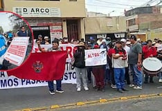 Municipalidad de Arequipa coloca tarifarios en buses, mientras transportistas protestan
