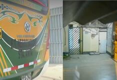 Bus de la empresa Santa Anita fue atacado con un artefacto explosivo en su cochera central en Jicamarca