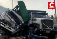 Accidente en Carabayllo: dos fallecidos en choque de camiones (VIDEO)