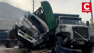 Accidente en Carabayllo: dos fallecidos en choque de camiones (VIDEO)