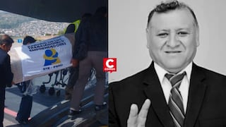 Así recibieron los restos de Napoleón Becerra en Lima: féretro llegó cubierto con la bandera del PTE