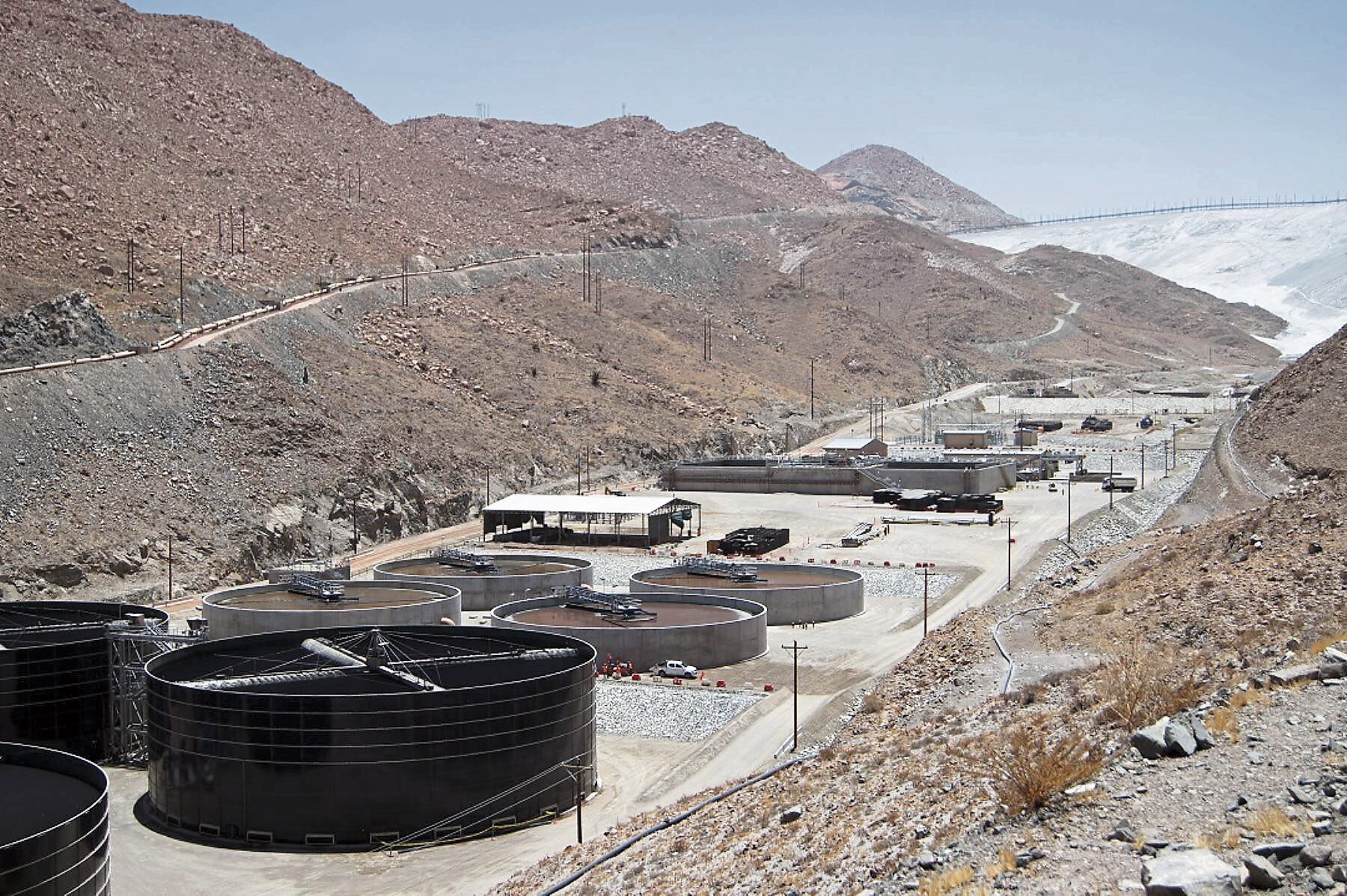 Aguas residuales tratadas en la PTAR La Enlozada. Foto: difusión.