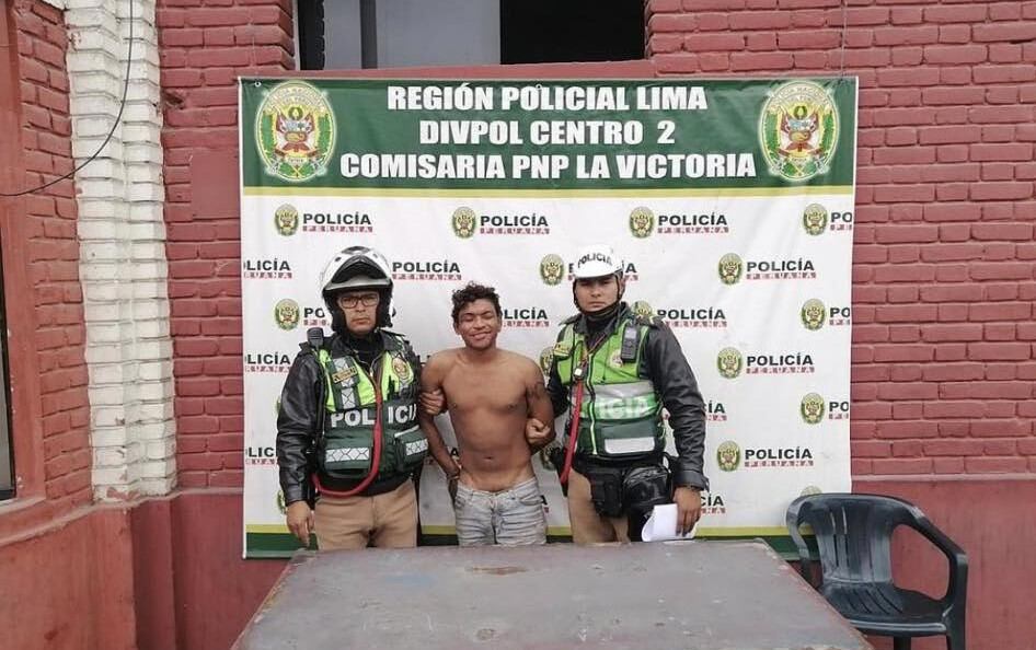 Sujeto que robó moto de la Policía Nacional del Perú fue detenido.