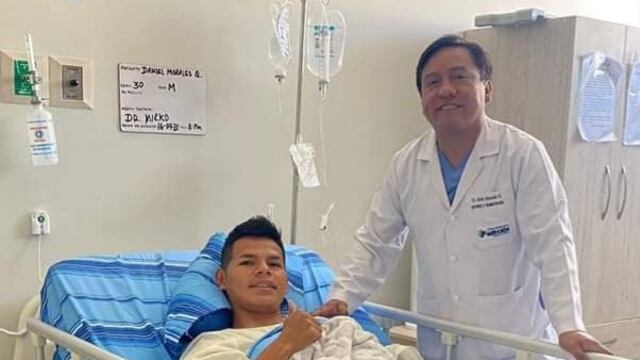 Dan de alta al “Chino” Morales tras lesión en pleno encuentro entre el Sport Huancayo y Atlético Grau