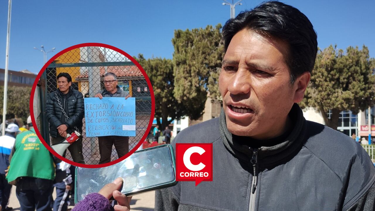 El ex dirigente solicitó públicamente garantías para su integridad física y la de sus familiares. (Foto: Composición Diario Correo Puno)