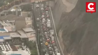 Cierre de bajada Armendáriz causa caos vehicular en la Costa Verde: bajada Balta colapsa