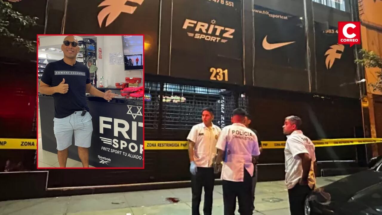 Balean a agente de seguridad del ‘Tío Fritz’ en Cercado de Lima: PNP investiga presunta extorsión. Composición: Diario Correo.