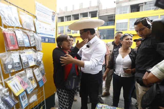 Roberto Sánchez en San Juan de Miraflores (Fotos: Jesús Saucedo/GEC)