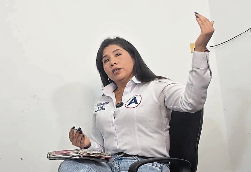 Candidata de Alianza para el Progreso a la Municipalidad Provincial de Arequipa, Génesis Amado. (Foto: Omar Cruz/@photo.gec)