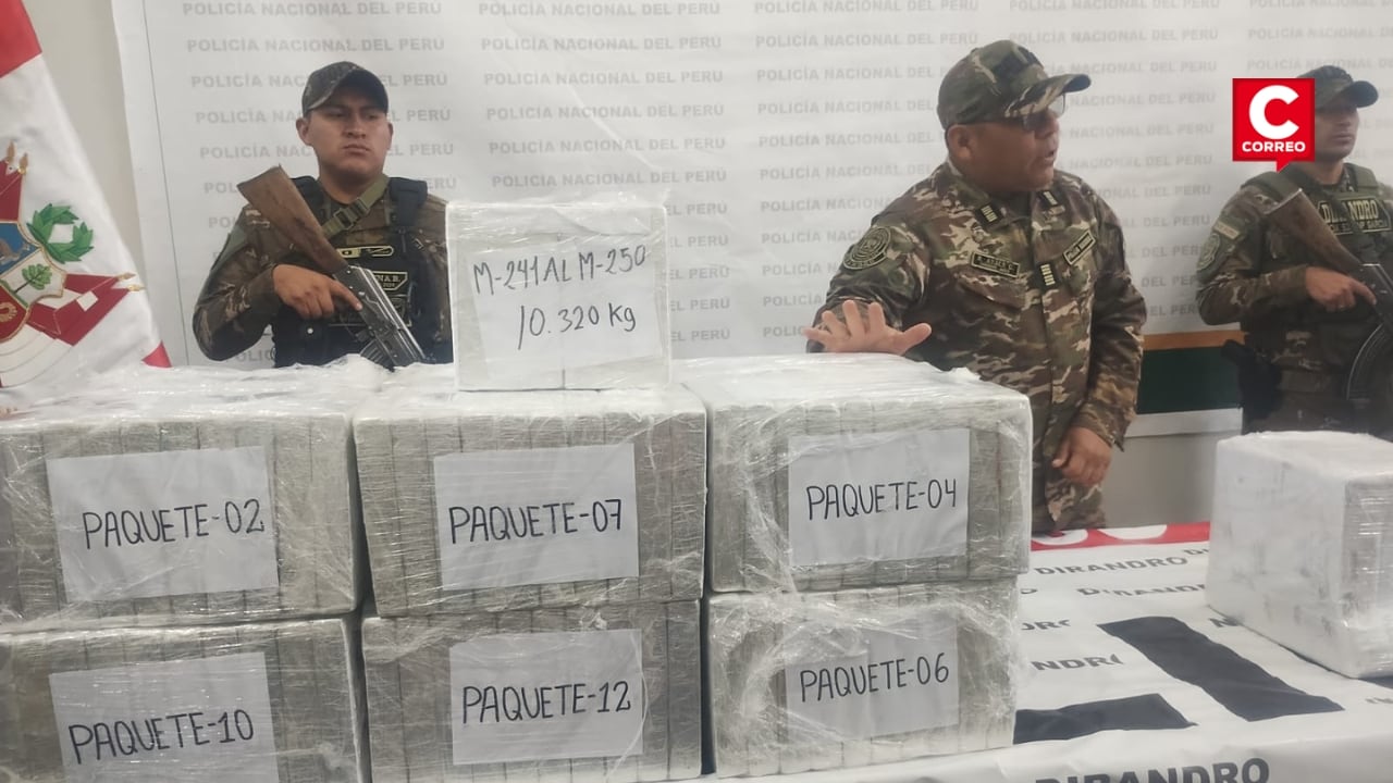 Puno: Policía antidrogas decomisa más de 40 kilos de cocaína en la vía Puno-Ilave. Foto: Diario Correo.