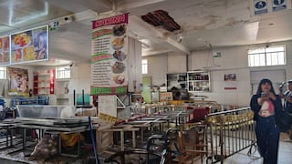Techo del comedor del mercado San Camilo de Arequipa se desprende tras lluvias