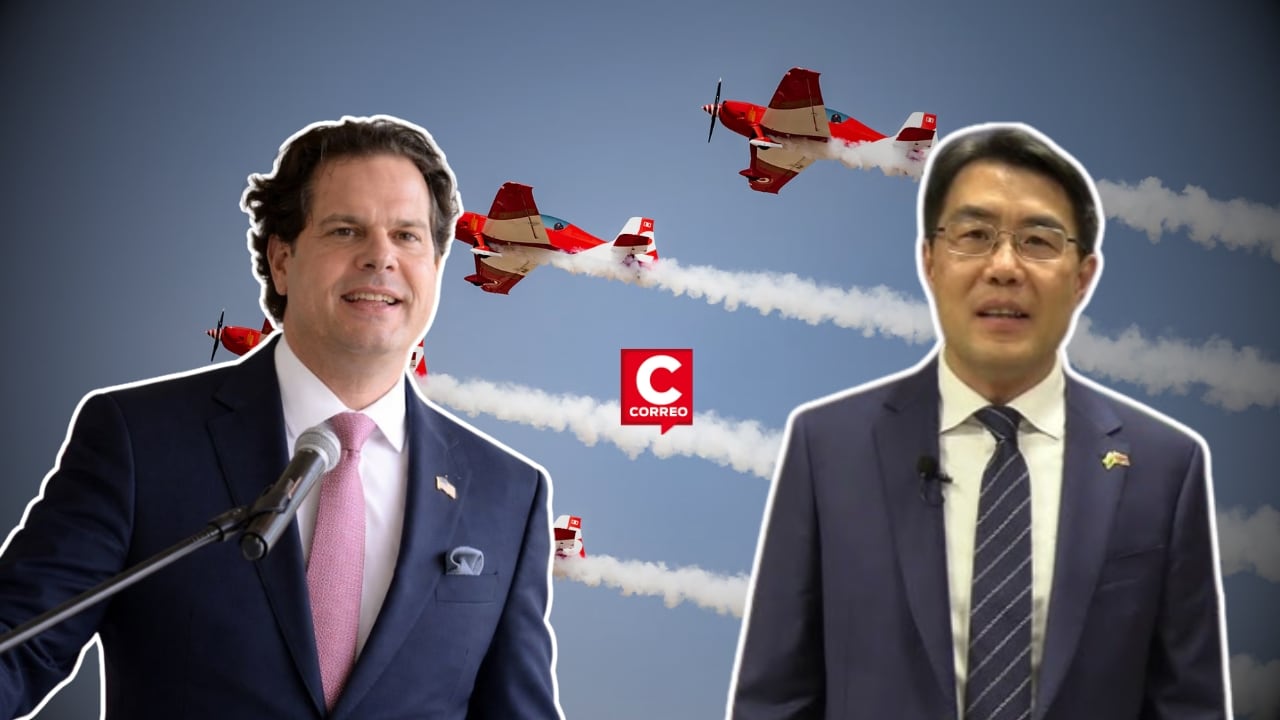 Embajadores de EE. UU. y China se enfrentan en redes sociales por control estratégico en Perú. Composición: Diario Correo.