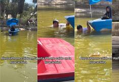 Ica: joven se lanza a la Huacachina para buscar su iPhone