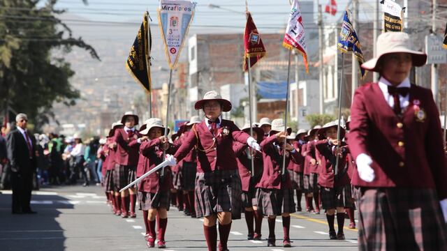 Fiestas Patrias: Así viven los estudiantes de Arequipa el regreso de los desfiles (FOTOS Y VIDEO)