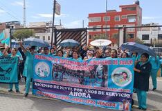 Enfermeras protestan en Arequipa por falta de ascensos (VIDEO)
