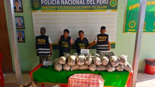 Piura: Caen dos sujetos con 34 kilos de marihuana en Ayabaca