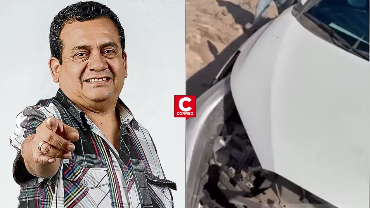 ¡Susto para Tony Rosado! violento choque en Arequipa rumbo a show en Camaná no dejó heridos (VIDEO). Composición: Diario Correo.