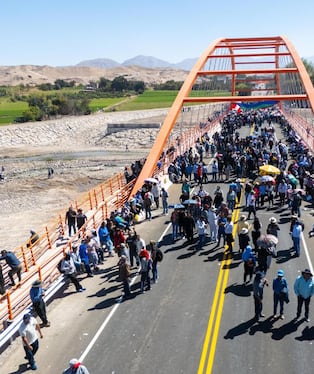 Cientos se dirigieron hasta el emblemático paso en la Panamericana Sur. (Foto: Difusión)