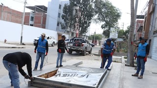 Piura: Retiran paneles y letreros publicitarios sin autorización municipal