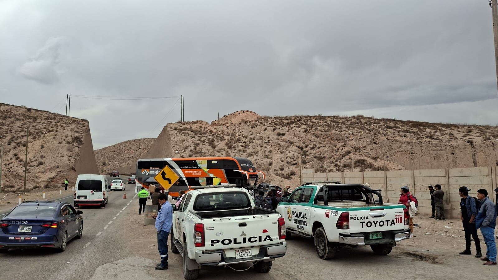 Accidente de tránsito en la vía Arequipa - Puno. Foto: difusión.