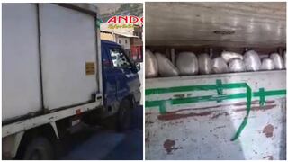 La Libertad: Intervienen camión y volquete que transportaban marihuana 