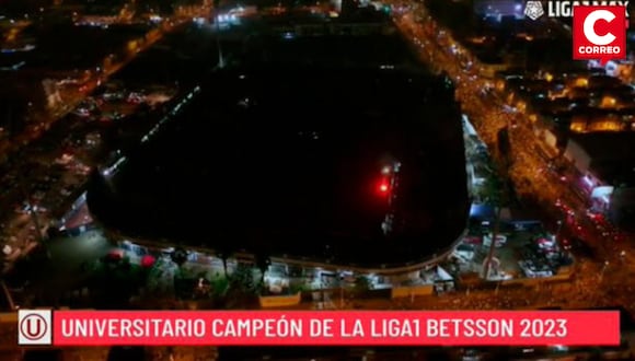 Universitario salió campeón y les apagaron las luces en estadio de Alianza Lima