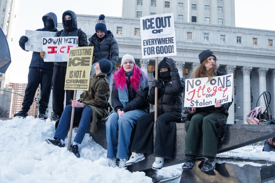Protestas, Nueva York. (EFE/EPA/Olga Fedorova)